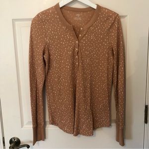 NWOT Aerie Patterned Henley